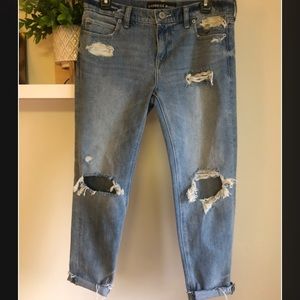 Express Women’s Girlfriend Ripped Jeans